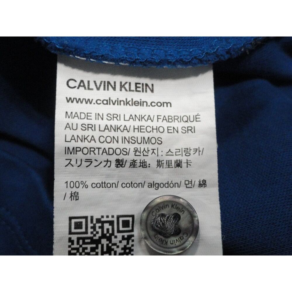 2 for $15 Calvin Klein Royal Blue Polo Shirt Business Casual Men's Size Large - Picture 7 of 8